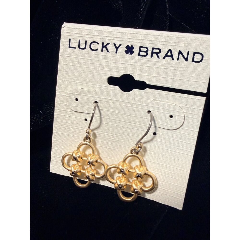 NWT Lucky Brand Knotted Drop Earrings